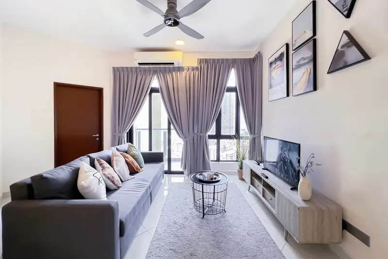 Living and dining area of a J Dupion Residence unit managed by WefieHome