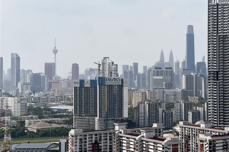 View of the KL skyline including KL Tower from a J Dupion Residence unit