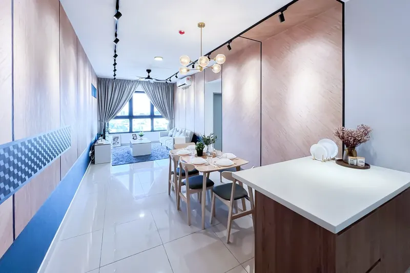 Living area of an M Vertica unit managed by WefieHome