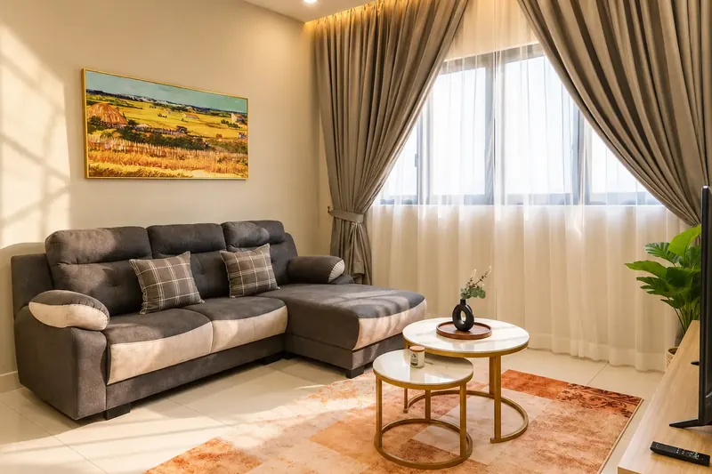 Living room at a Nexus Taman Pertama unit managed by WefieHome