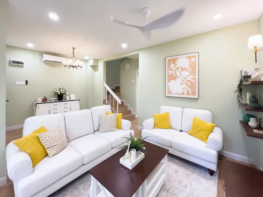 Living room of a landed house in Shah Alam managed by WefieHome