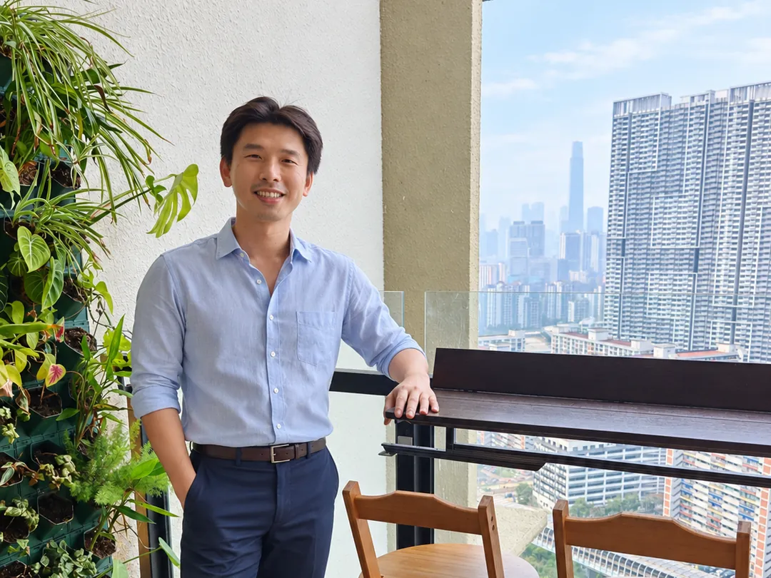 Ivan, founder of WefieHome, at a WefieHome-managed unit