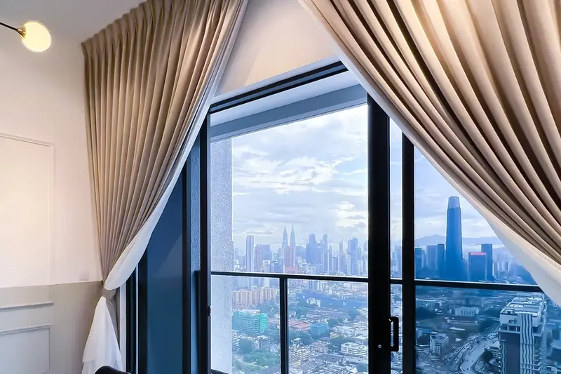 Petronas Twin Towers seen from a Trion KL unit managed by WefieHome